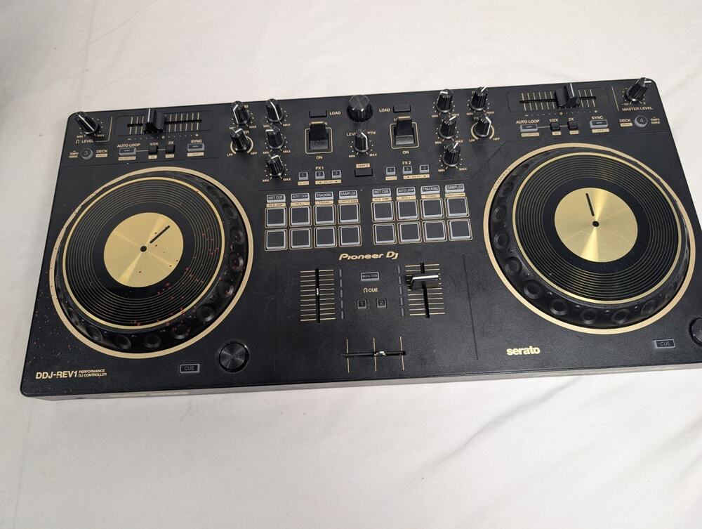Pioneer DJ DDJ-REV1-N Gold Serato DJ Controller Tested Working READ